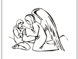 Angel Themed Kids Coloring Book