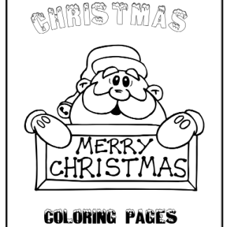 Kids Christmas Themed Coloring Book