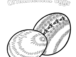 Ornamental Eggs Adult Coloring Book
